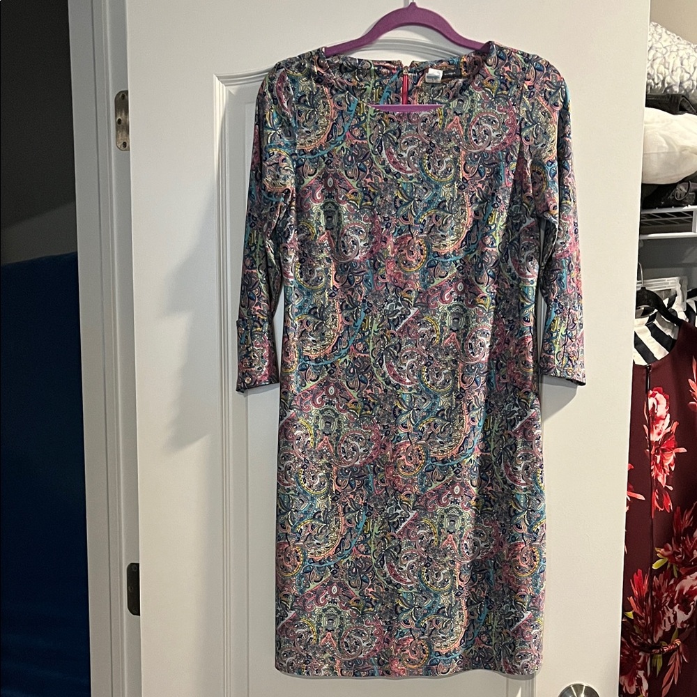 Multicolor Paisley Tommy Hilfiger Sheath Dress